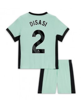Otroški Nogometna dresi replika Chelsea Axel Disasi #2 Tretji 2023-24 Kratek rokav (+ hlače)